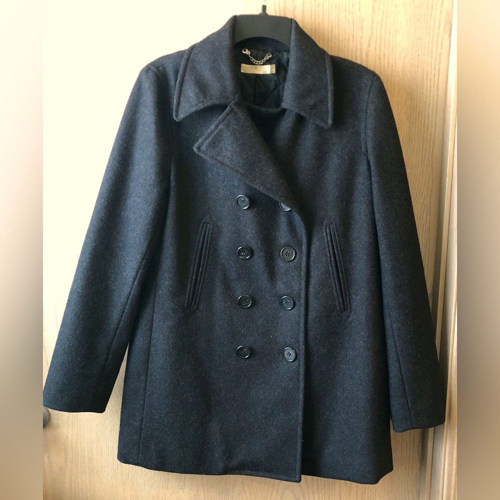 🖤J.Crew wool grey pea coat M